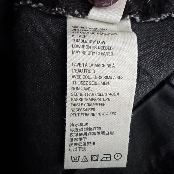 Free People We The Free Just Float On Flare Jeans Black Size 26 Bell Bottom - Picture 8 of 12